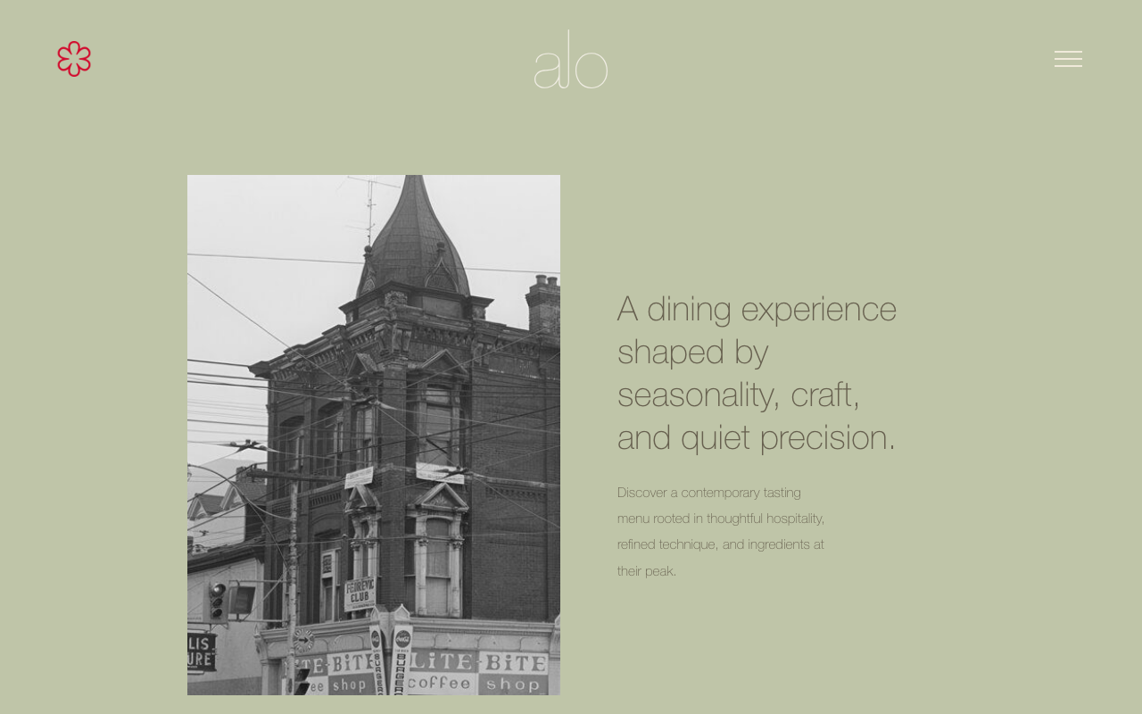 Alo website preview