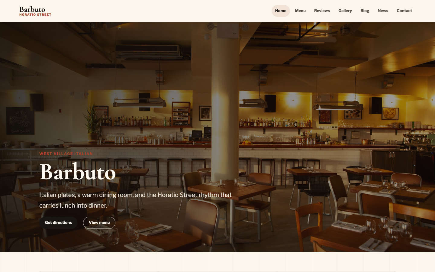 Barbuto website preview