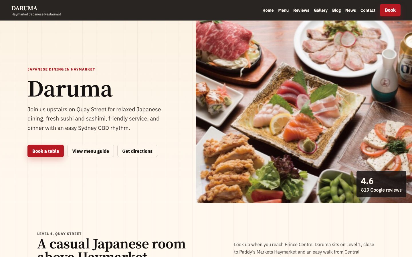 Daruma website preview