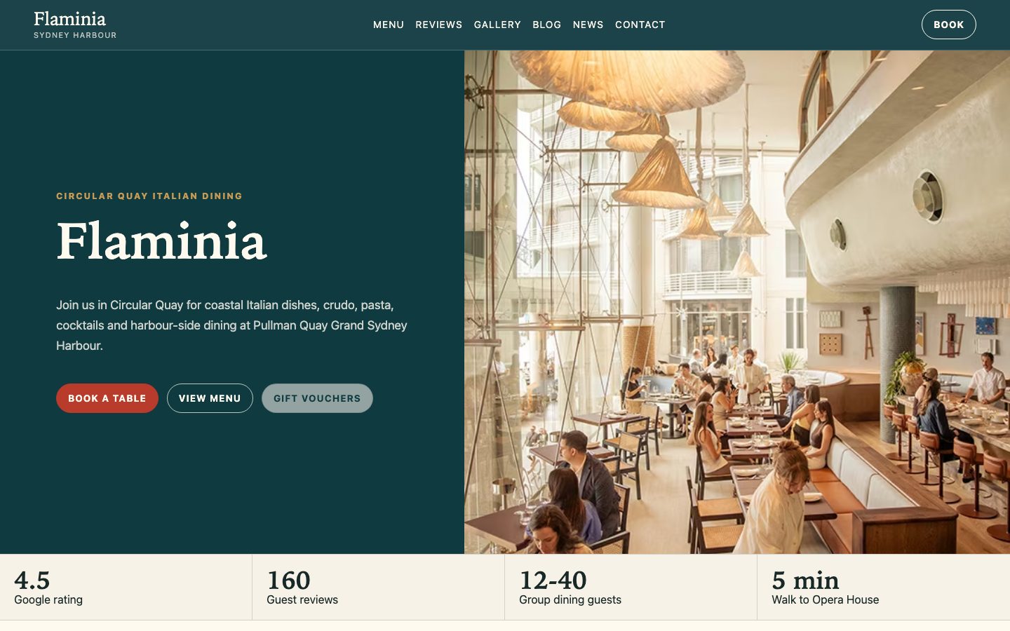 Flaminia website preview