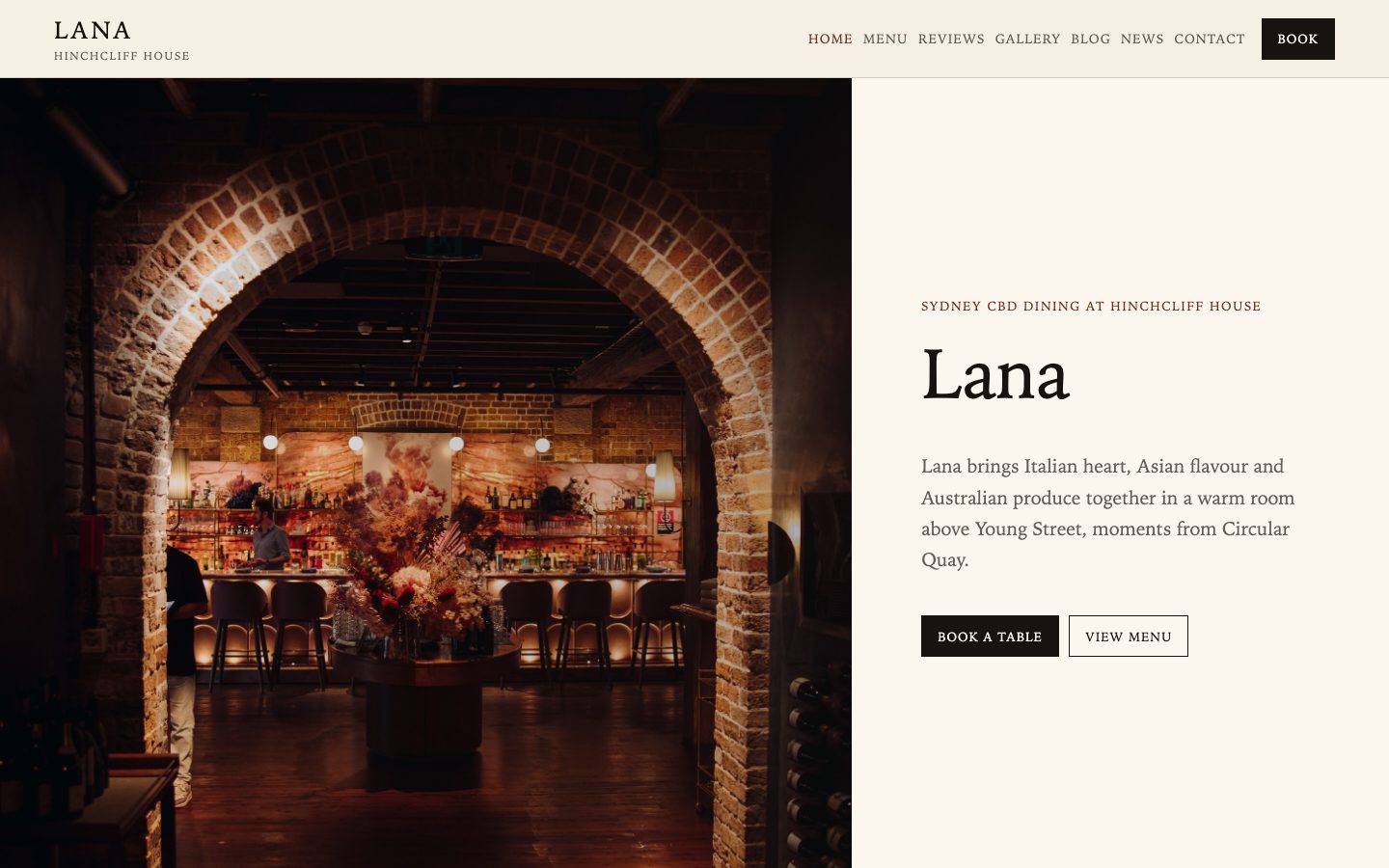 Lana website preview