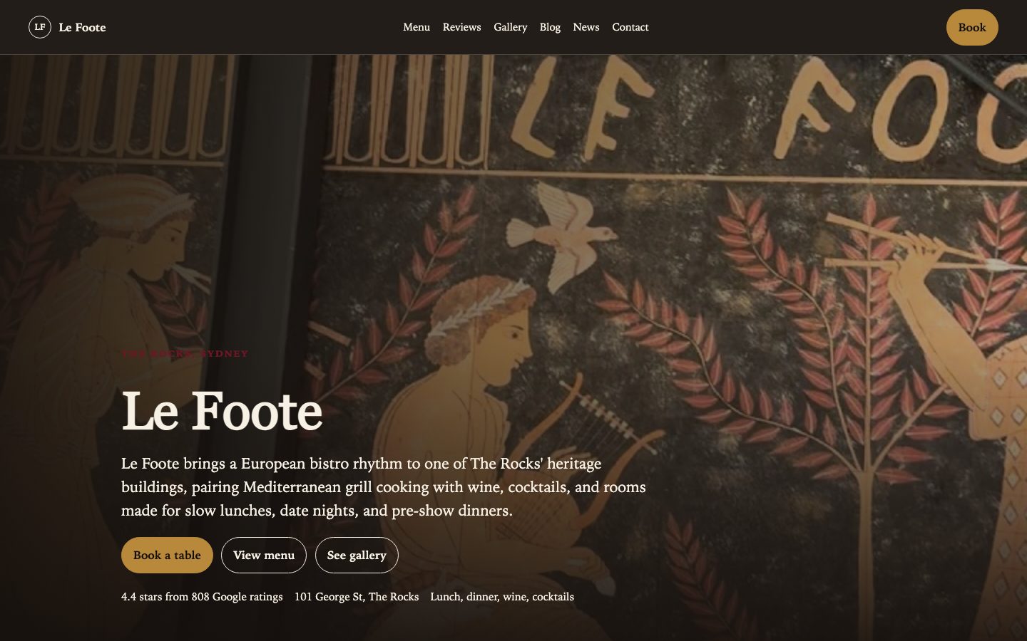 Le Foote website preview