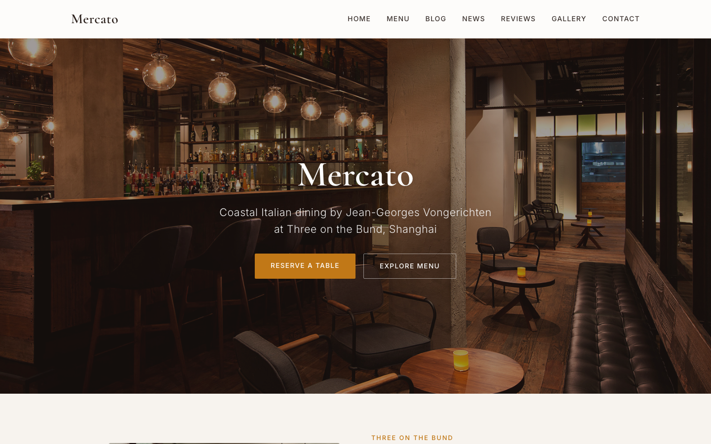 Mercato by Jean-Georges website preview