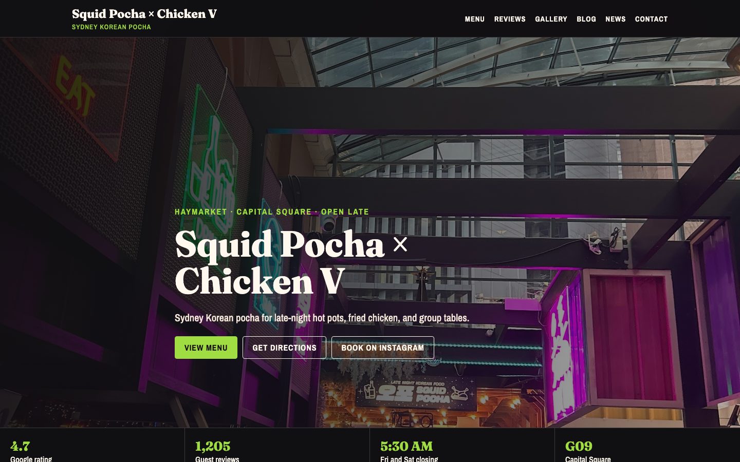 Squid Pocha × Chicken V website preview