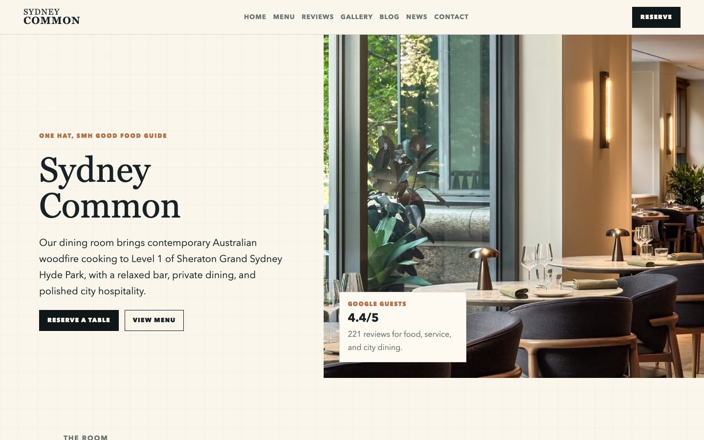 Sydney Common website preview